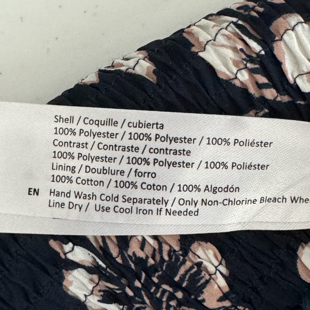 BOG Collective Navy White Floral Bra Top Jumpsuit size S - Picture 7 of 7